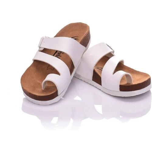 Moosefield Genuine leather New 2021 Comfortable flat eva sole for summer season Orthopedic anti-slip Womens slippers