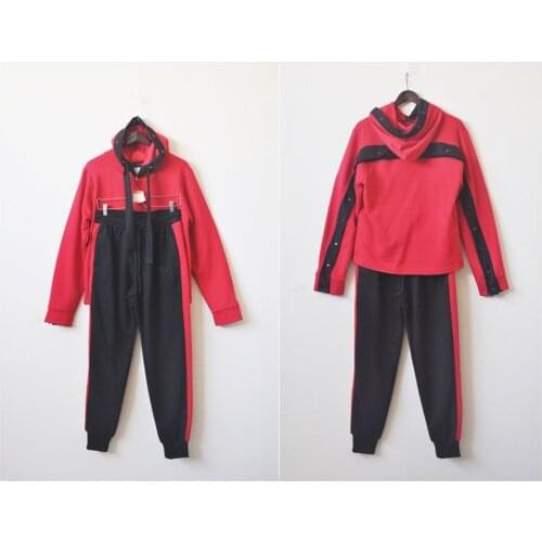 Mens Button-up Italian Hooded Pullover Striped Track Pant Jogging Suit and Hoodie /Regular Fit