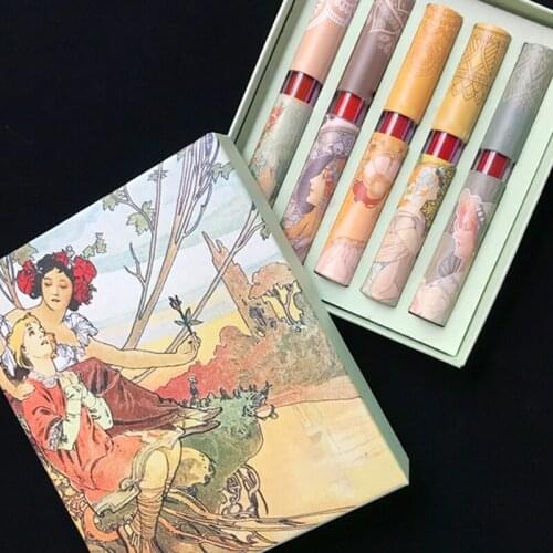 Velvet Lipstick Set Vivid Colour Non-Stick Cup Long Lasting Lip Glosses Set For Women Girl DL