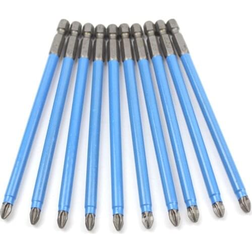 PZ Anti Slip Magnetic Pozidriv PZ2 Screwdriver Bit Set PZ1 PZ2 PZ3 1/4 Hex Shank Electric Power Tools 50mm 127mm 150mm