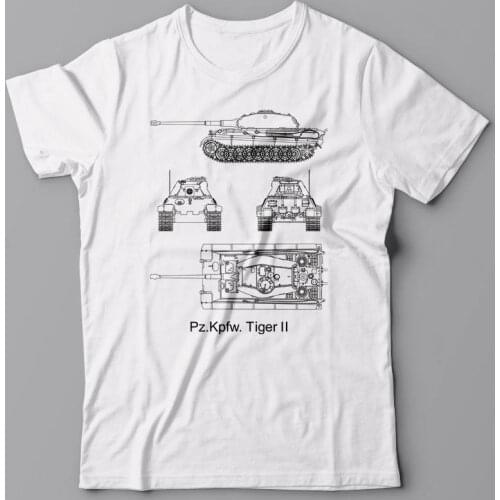 2019 New MenS T Shirt Free Shipping Battle Tank Kpfw Tiger Ii - T-Shirt, Military Germany Wwii Ww2, World of Tanks T Shirt