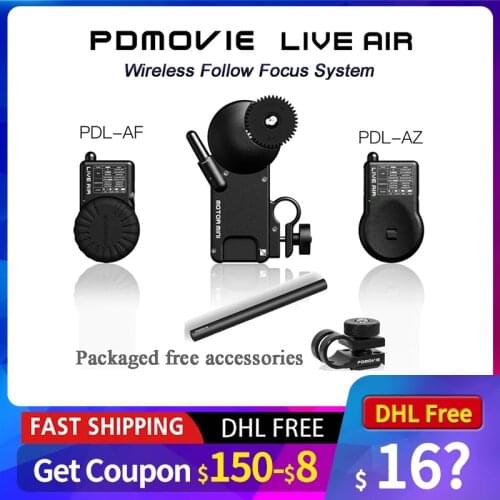 PDMOVIE LIVE AIR 2 Bluetooth Wireless Follow Focus Control System For Zhiyun Crane 2 3 DJI Ronin S DSLR Camera lens