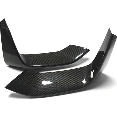 Suitable for BMW M3 M4 F80 F82 F83 modified carbon fiber front bumper corner dry carbon crash carbon fiber corner foot