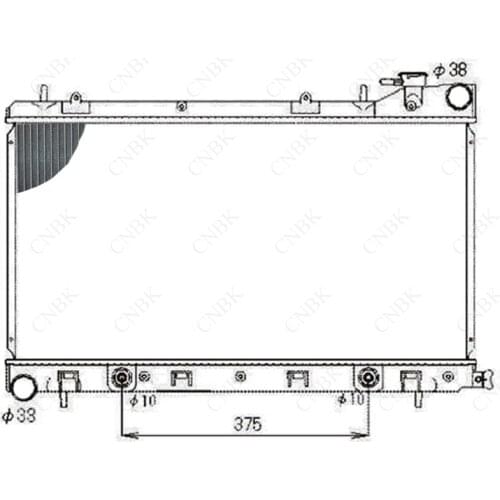 Radiator for Subaru Fujifilm Forester SG5 02-06 Aluminum Plastic Water Tank Radiator and All Aluminum