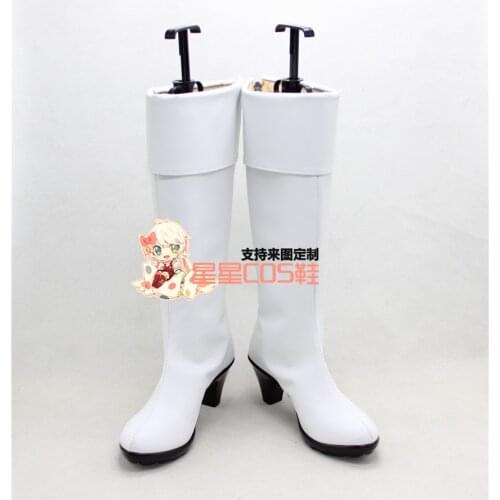Sliver Soul Imai Nobume White Girls High Heel Halloween Cosplay Shoes Boots X002