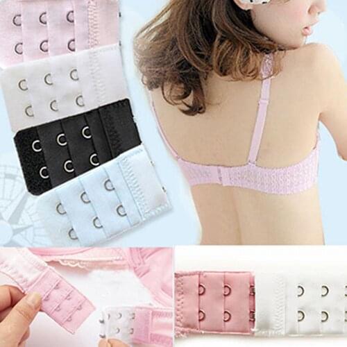 Four Colors Bra Extender Strap 2 Hooks Women Bra Set Accessory Intimates Lengthened Adjustable Belt bra Buckle accessories