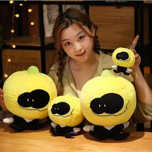 Halloween Decoration Stuffed Plush Pumpkin Toy Friday Night Funkin Game Spooky Month Skid and Pump Kids Doll Skull Plushed Toys