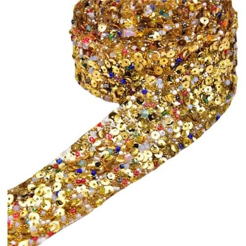 Hot-fix banding 1yards/lot Rhinestone mesh crystal chain stone Cake Ribbon Trimming Wedding Decoration for sewing accessories