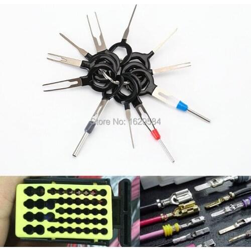 11pcs Car Terminal Removal Tool Kit Wiring Connector Pin Release Extractor