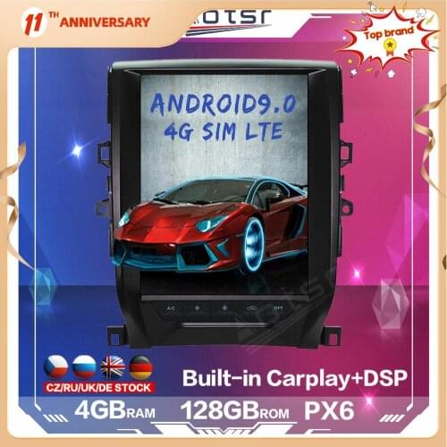 128GB Tesla Style Android Multimedia Car Radio Player for Toyota Reiz 2010 - 2013 Auto Stereo GPS Navigation DSP Carplay 4G SIM