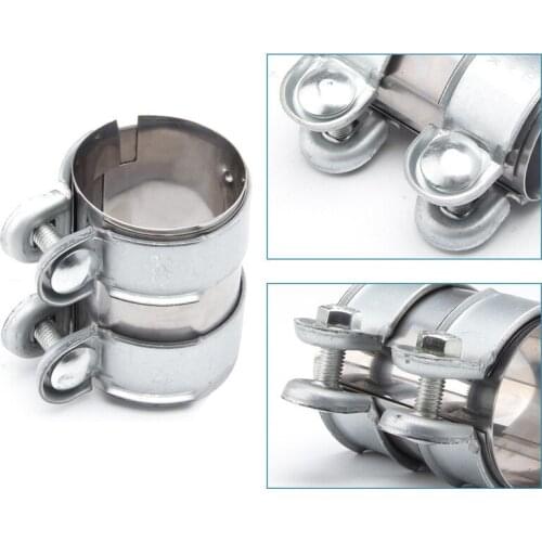 2/2.5 inch 2'' 2.5'' Car stainless steel Exhaust Tube Pipe Connector Joiner Sleeve Clamp Connector Exhaust Tube Pipe Connector