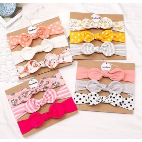 20 sets,7.5 inch Hot sale New headband Childrens Hair Accessories Set Bow with Headband kids cute fashion accessories