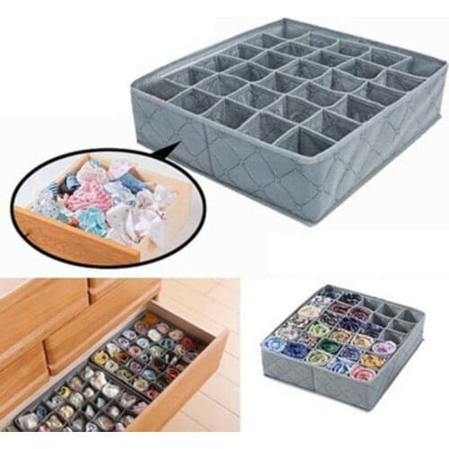 30 Bamboo Charcoal Underwear Ties Sock Drawer Closet Organizer Storage Box