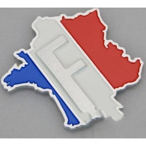 3D Aluminum France Flag Car Sticker Accessories Stickers for Renault Peugeot Citroen Cruze Chevrolet Ford Focus VW Golf Benz BMW