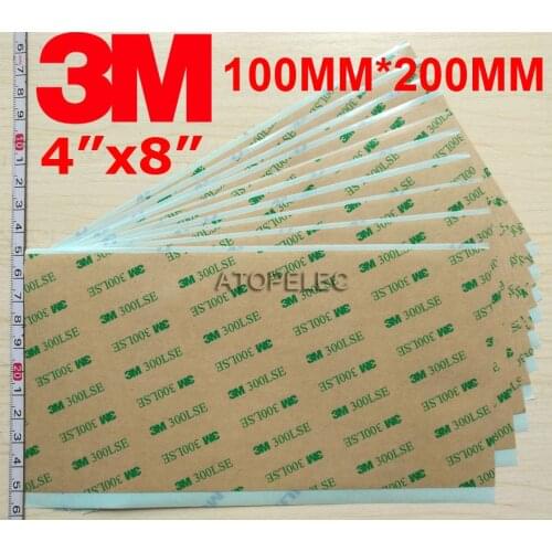 5pcs 4"x8" 100MM*200MM 3M 300LSE Double Sided SUPER STICKY HEAVY DUTY ADHESIVE SHEET - Cell Phone Repair