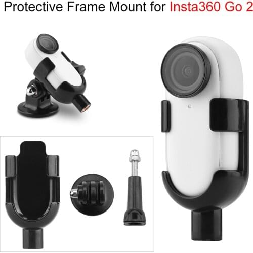 Camera Mount Adapter for Insta 360 Go 2 Action Clip Tripod Selfie Stick Pole Suction Connector Protective Frame Accessory