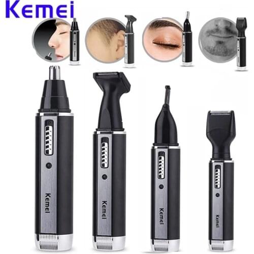 4 in 1 Rechargeable nose hair trimmer for men trimer ear face eyebrow nose hair removal eyebrow Trimmer for nose Wireless