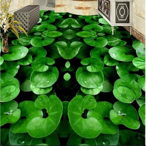 Beibehang Custom flooring lawn grass bathroom kitchen walkway 3D floor tiles ultra-green pvc thick wear water-resistant flooring