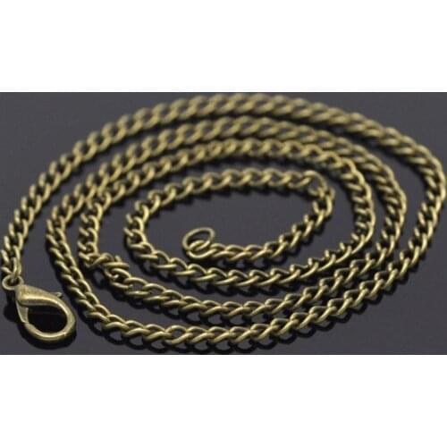 Free shipping!!!! Bronze Tone Link Chain Necklaces 3.5x2.6mm 20"L