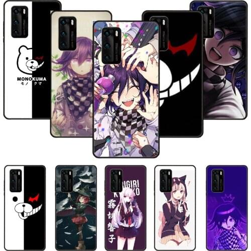 Phone Case For Huawei P20 P30 P40 P Smart Z + P10 Mate 30 10 20 Lite Pro Black Cover Back Silicone Shell Tpu Anime Danganronpa
