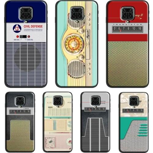 RETRO VINTAGE RADIO For Xiaomi Redmi Note 10 7 8 9 Pro Note 8T 9S Soft Case For Redmi 9T 9A 9C K40 Pro Cover