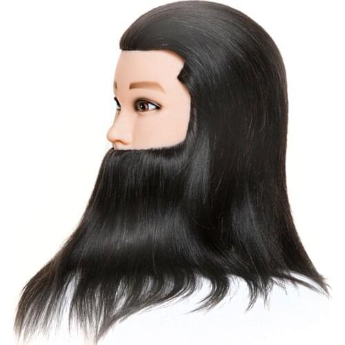 TinasheBeauty Male Mannequin Head With 90% Synthetic Hair For Cutting Practice Hairdresser Hairstyles Salon School Training Head