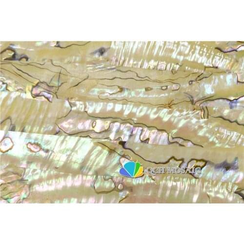 AAA grade Australian abalone paua shell laminate sheet for musical instrument and wood inlay natural yellow color 1pcs