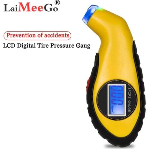 Tyre Air Pressure Gauge Meter Electronic Digital LCD Car Tire Manometer Barometers Tester Tool For Car Motorcycle