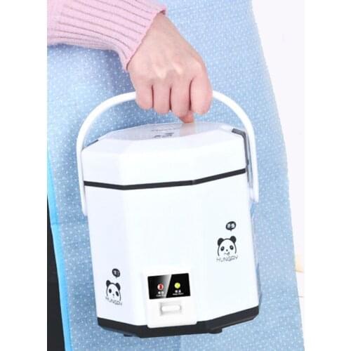 1.2L mini rice cooker small 2 layers Steamer Multifunction cooking Pot Electric insulation heating cooker 1-2 people EU US