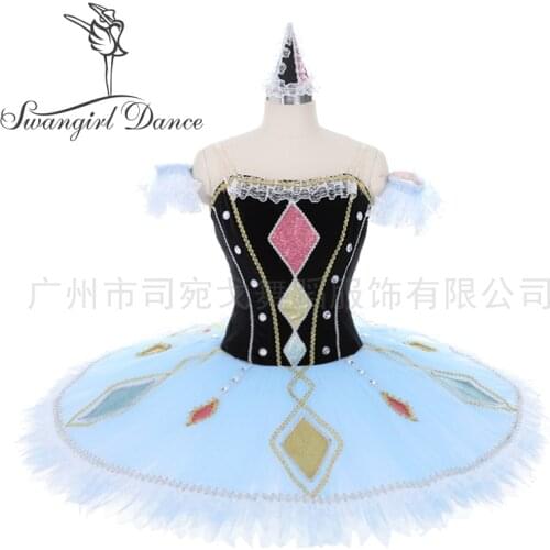 Adult Professional Harlequinade Ballet Tutu Women Performance Ballet Stage Costumes Tutus BT2067
