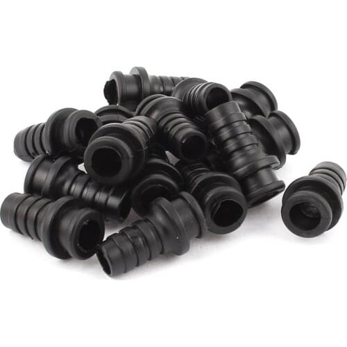 UXCELL 15pcs 26mm Long Rubber Strain Relief Cord Boot Protector Wire Sleeve for Power Tool Aviation Plug