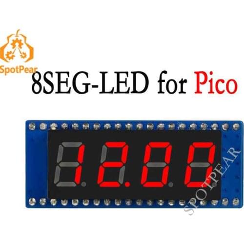 Raspberry Pi Pico 4-digit 8-segment Display Module 8 seg LED Digital tube Display Module SPI-compatible