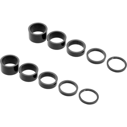 3/5/10/15/20mm Bike Stem Washer Headset Spacers Carbon Bicycle Headset Washer Raise Handlebar 10pcs