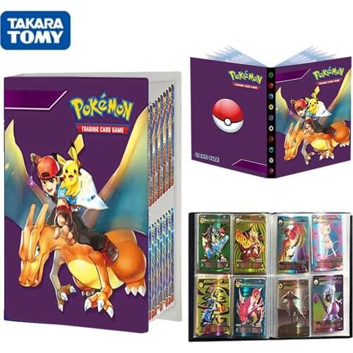 TAKARA TOMY 240Pcs Pokemon Cards Album Book cool Game Card VMAX EX GX Binder Anime Charizard Collection Folder Holder Toys Gift