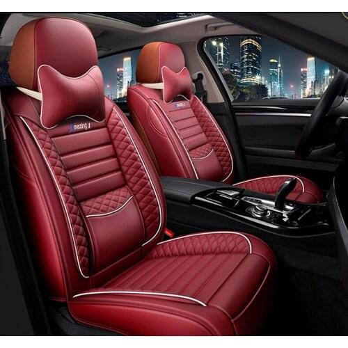 Car seat cover universal full set Leather for auto alfa romeo 159 147 guilietta boxer brera spiden auto products car accessories