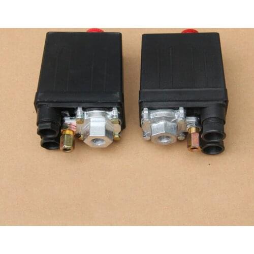 1) 1Phase 220-240V 15A 12Bar Air Compressor Pressure Switch Control Valve 5-8kg 175PSI 1/4NPT Single Port 1Ports 3Phase 380V 20A