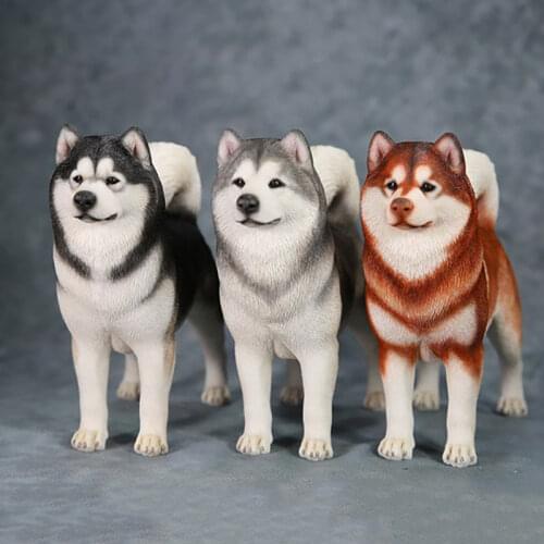 1/6 Scale Mr.Z No 32 Animal Model High Imitation Alaskan Malamute Pet Dog For 12' Action Figure Body Scene Accessory