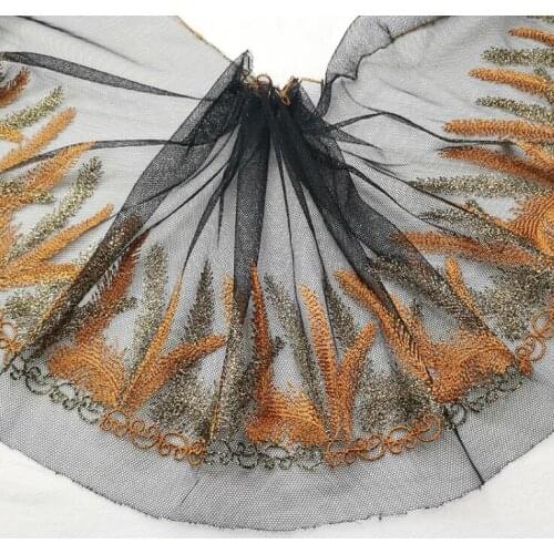 1 Meter Handmade DIY Clothing Accessories Embroidery Lace Fabrics Curtains Sofa Sewing Lace Trim 22cm