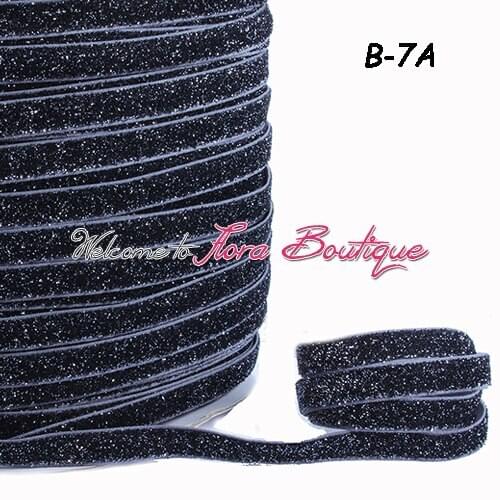 250 yards per lot) High quality glitter elastic ribbon