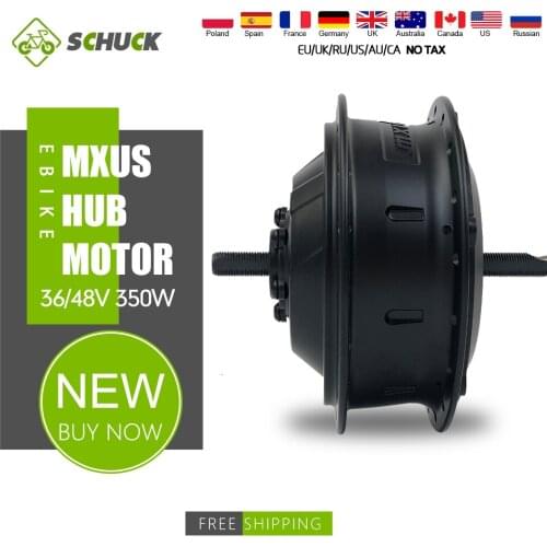 Ebike MXUS Brand 36V 48V 350W Ebike Brushless Gear Front Rear Thread Cassette Wheel hub motor For Electric bike Motor KIt