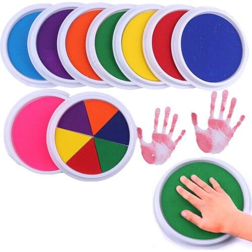 DIY Finger Painting Ink Pad Stamp Children Toy Stamps children Drawing Creative Art training tool Toy school Stationery Clay toy