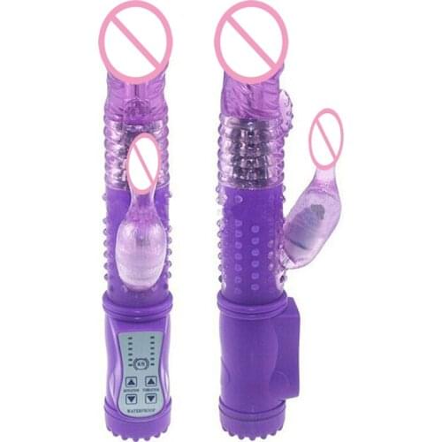 12Speeds Rabbit dildo Vibrator Women G-Spot Silicone Sex Toys Vibrating Massager Rotation Waterproof Vibrator Adult Sex Product