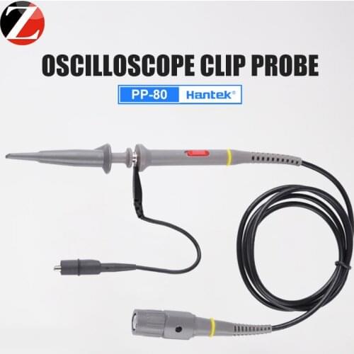 Hantek Oscilloscope Clip Probe PP-80 60Mhz Logic Analyser Oscilloscope Probe use for hantek 1008c 6022be 6074be 6022bl -50~70