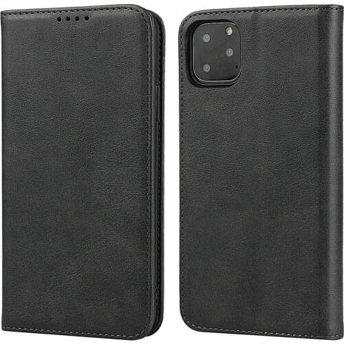 Leather for iphone11 Pro Magnetic Premium PU Leather cover For iphone 11 Pro Max iPhoneX XR 8 7 6 Plus Casing Mobile Phone Cases