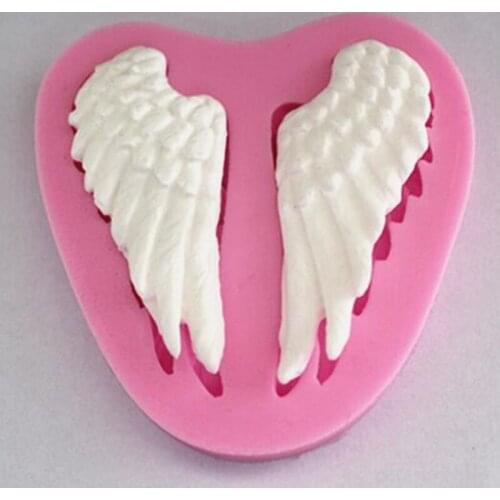 Angel Wings Silicone Molds Baby Birthday Cake Decorating Fondant Mold Cupcake Chocolate Candy Gumpaste Moulds D5