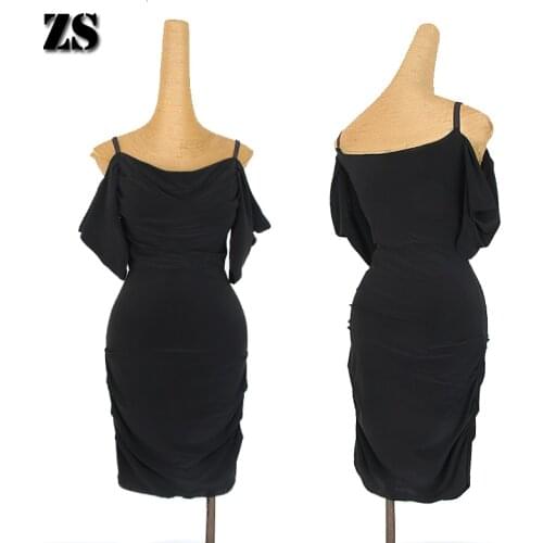 Summer Suspender Latin Dance Buttocks Skirt Practice Dance Sexy Performance DANCE OUTFIT Test DANCE dress L351