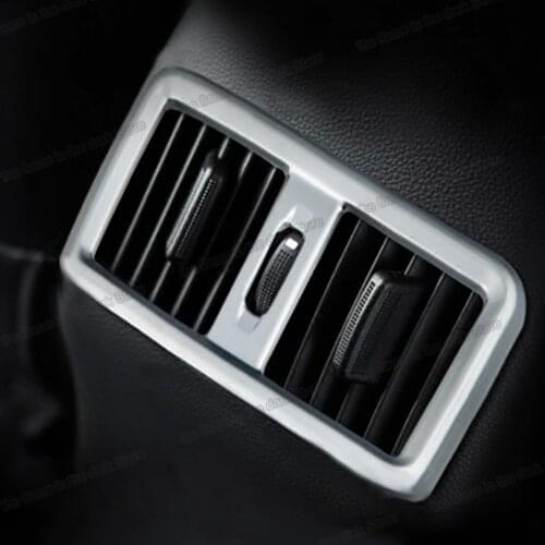 Lsrtw2017 Car Dashboarad Rear Armrest Air Vent Outlet Frame Trims Chrome for Hyundai Creta Ix25 2015 2016 2017 2018 2019 Styling