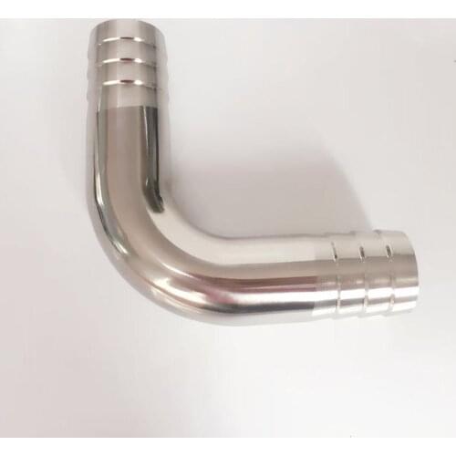 32mm 1-1/4" Hose Barb SUS 316L Stainless Steel Sanitary 90 Degree Elbow Pipe Fitting Home Brew Beer Wine