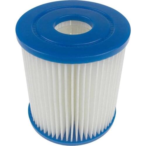 Inflatable Swimming Pool Filter Easy Installation Efficient Filter for Tube Pool Cleaning Easy Set Pool Cartridges Blue