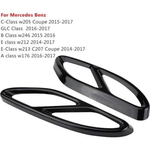 Exterior Exhaust Muffler Covers For Coupe W246 W212 W213 W176 For Mercedes GLC C E Class W205 Portable Useful